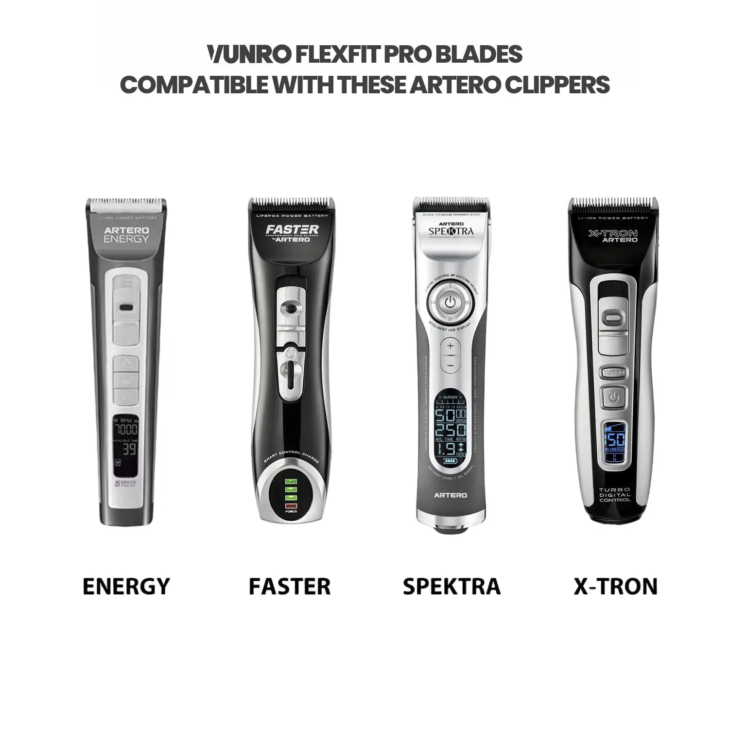 VUNRO PRO 4 in 1 Dog Trimmer Blade (0.3 mm - 1.5 mm) by VUNRO